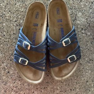 NWOT Birkenstock Granada size 39 navy blue